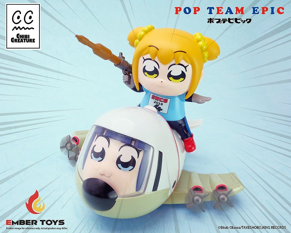 PREORDINE+ 04/2027 Pop Team Epic Chibi Creature Vinyl Figures 2-Pack POPUKO & PIPIMI: Skeleton Competition Ver.