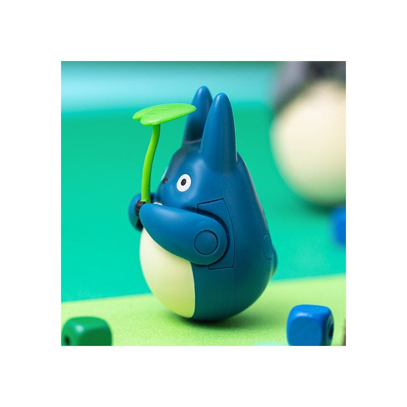 SU ORDINAZIONE My Neighbor Totoro Round Bottomed Figurine Mid Totoro with leaf 6 cm