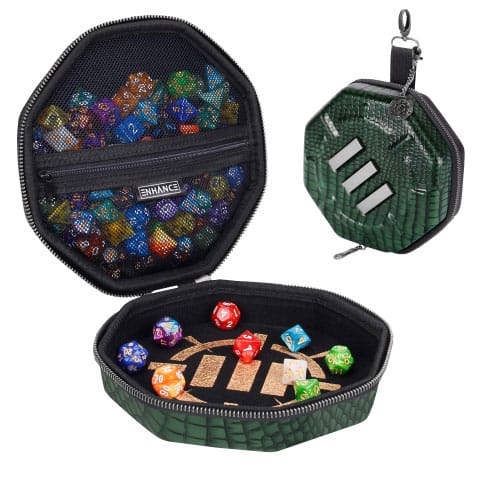 SU ORDINAZIONE Enhance Tabletop Collector's Edition Dice Case Green *PREZZO SPECIALE*