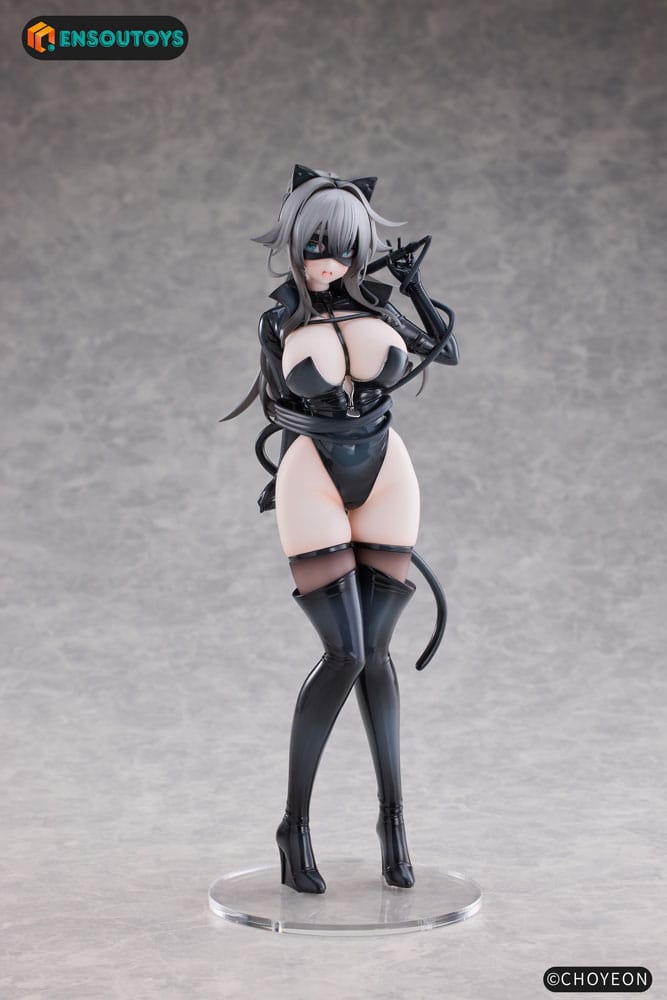 PREORDER+ 05/2026 K Pring Original Character Statue 1/6 Cat Woman Happy-chan Different Color Edition 27 cm (PREORDER NOT CANCELABLE)