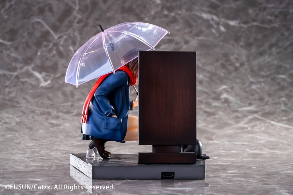 SU ORDINAZIONE Original Character Statue 1/7 Rainy Day - Meeting Illustrated by Catzz 16 cm