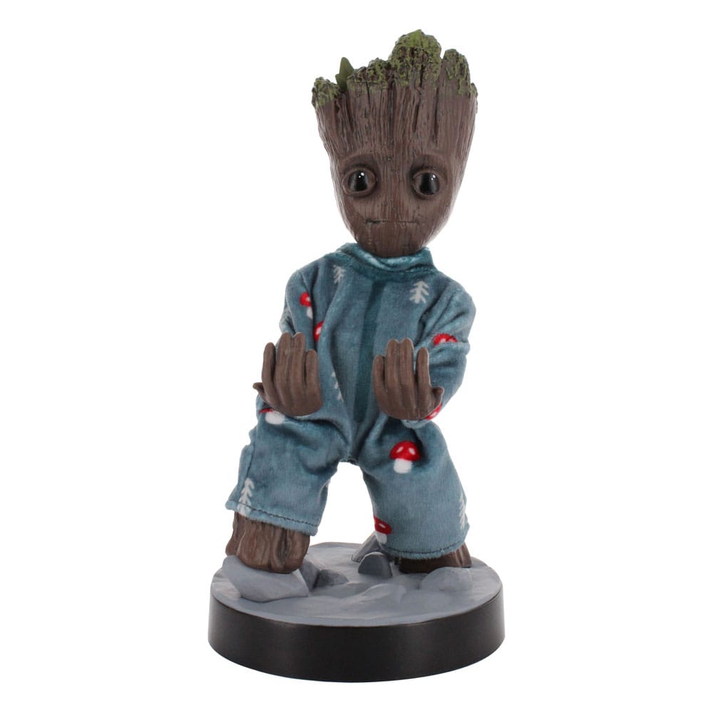 SU ORDINAZIONE Marvel Cable Guys Charging Stand Guardians of the Galaxy Pyjama Baby Groot 20 cm *PREZZO SPECIALE*