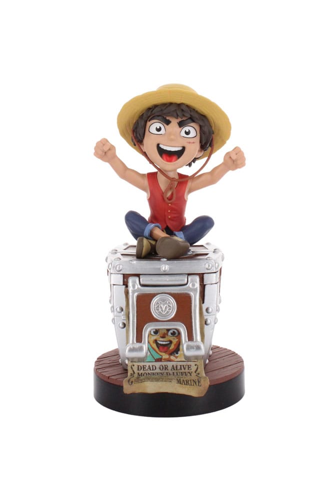 Auf Bestellung gefertigter One Piece Cable Guys Ladeständer mit Luffy-Steckbrief (21 cm) *SONDERPREIS*