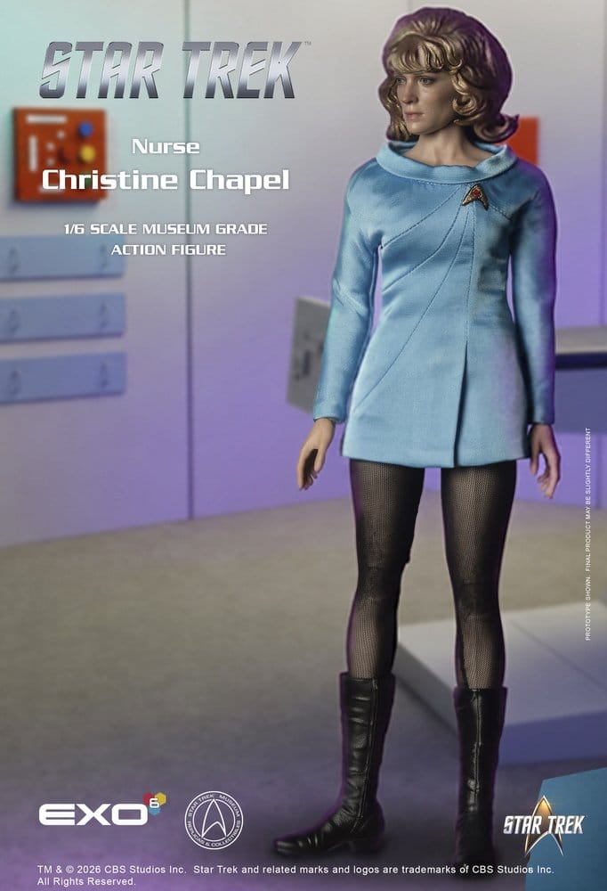🧪 LAB | PREORDINE+ 06/2027 Star Trek: The Original Series Museum Grade Action Figure 1/6 Nurse Christine Chapel 28 cm