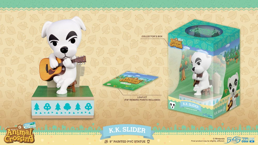 PREORDINE 09/2025 Animal Crossing: New Horizons Statue K.K. Slider 22 cm (PREORDINE NON CANCELLABILE)