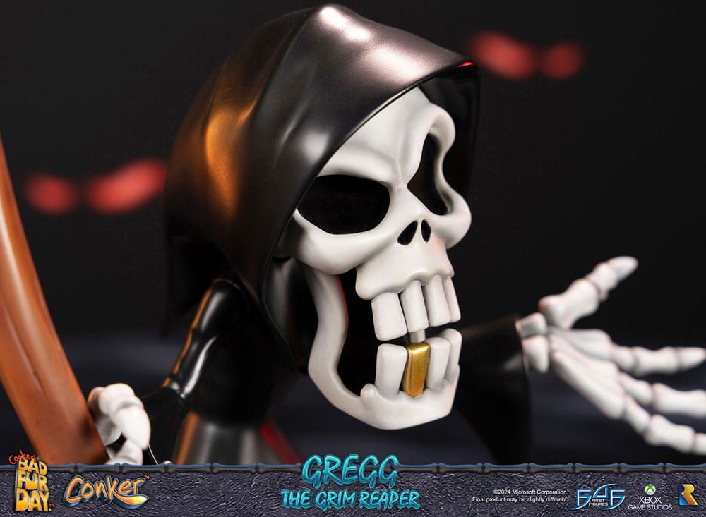 PREORDINE CHIUSO 06/2025 Conker: Conker's Bad Fur Day Statue Gregg the Grim Reaper 36 cm (PREORDINE NON CANCELLABILE)
