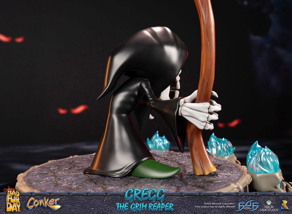 PREORDINE CHIUSO 06/2025 Conker: Conker's Bad Fur Day Statue Gregg the Grim Reaper 36 cm (PREORDINE NON CANCELLABILE)