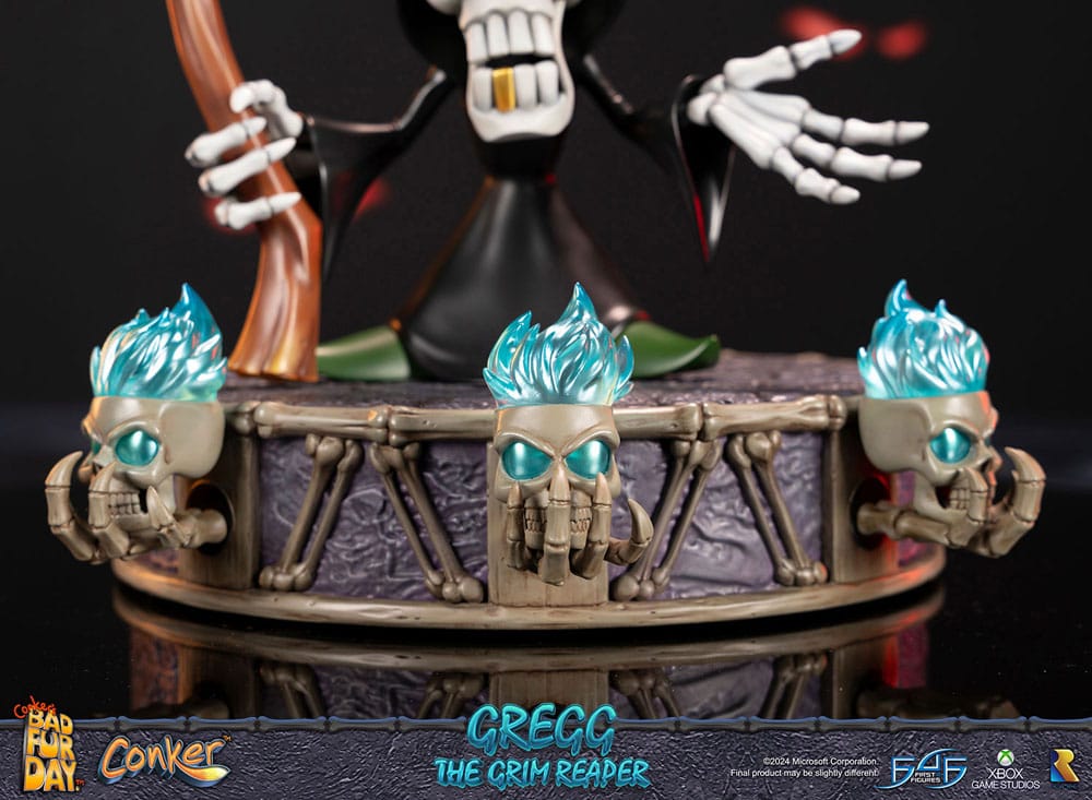 PREORDINE CHIUSO 06/2025 Conker: Conker's Bad Fur Day Statue Gregg the Grim Reaper 36 cm (PREORDINE NON CANCELLABILE)
