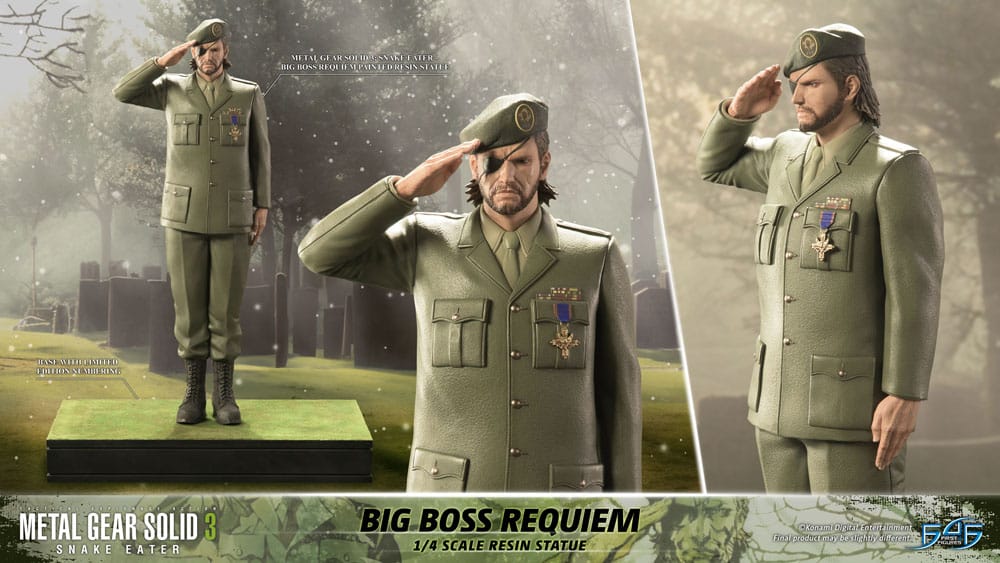 PREORDINE CHIUSO 12/2025 Metal Gear Solid 3: Snake Eater Statue 1/4 Big Boss Requiem 55 cm (PREORDINE NON CANCELLABILE)