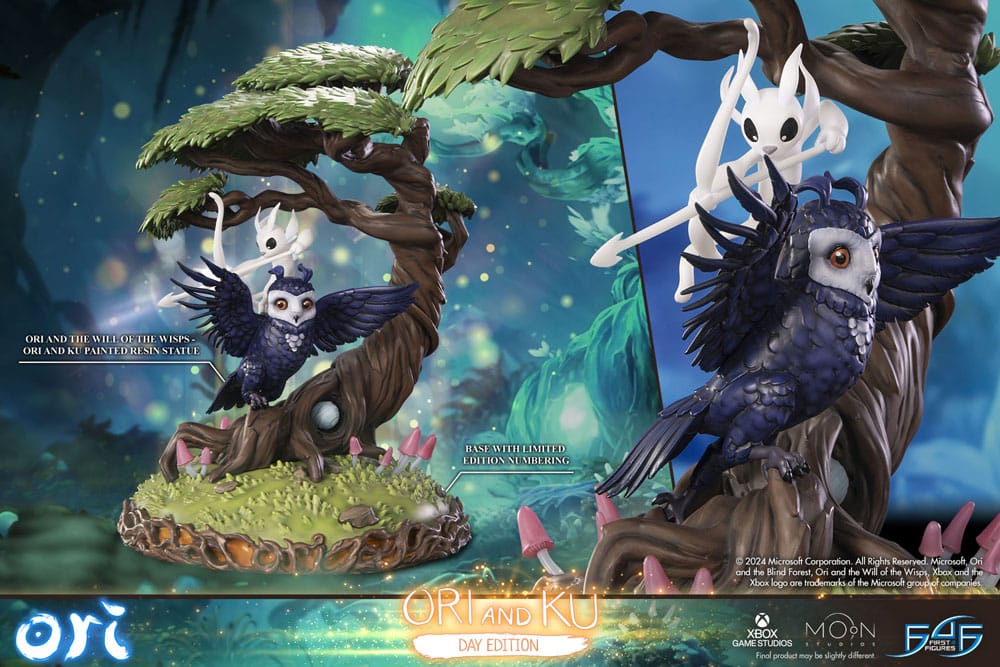PREORDINE 06/2026 Ori and the Will of the Wisps Statue Ori and Ku Day Ver. 38 cm (PREORDINE NON CANCELLABILE)