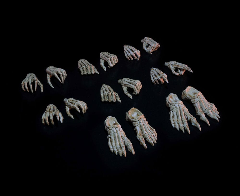 AUF BESTELLUNG GEFERTIGT Mythic Legions: Necrominus Actionfigur Zubehör Skelette von Necrominus Händen/Füßen Set *SONDERPREIS*