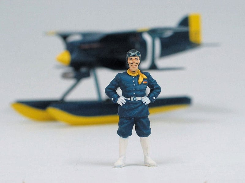 SU ORDINAZIONE Porco Rosso model kit with figure 1/48 Curtiss R3C-0 Seaplane & Curtis
