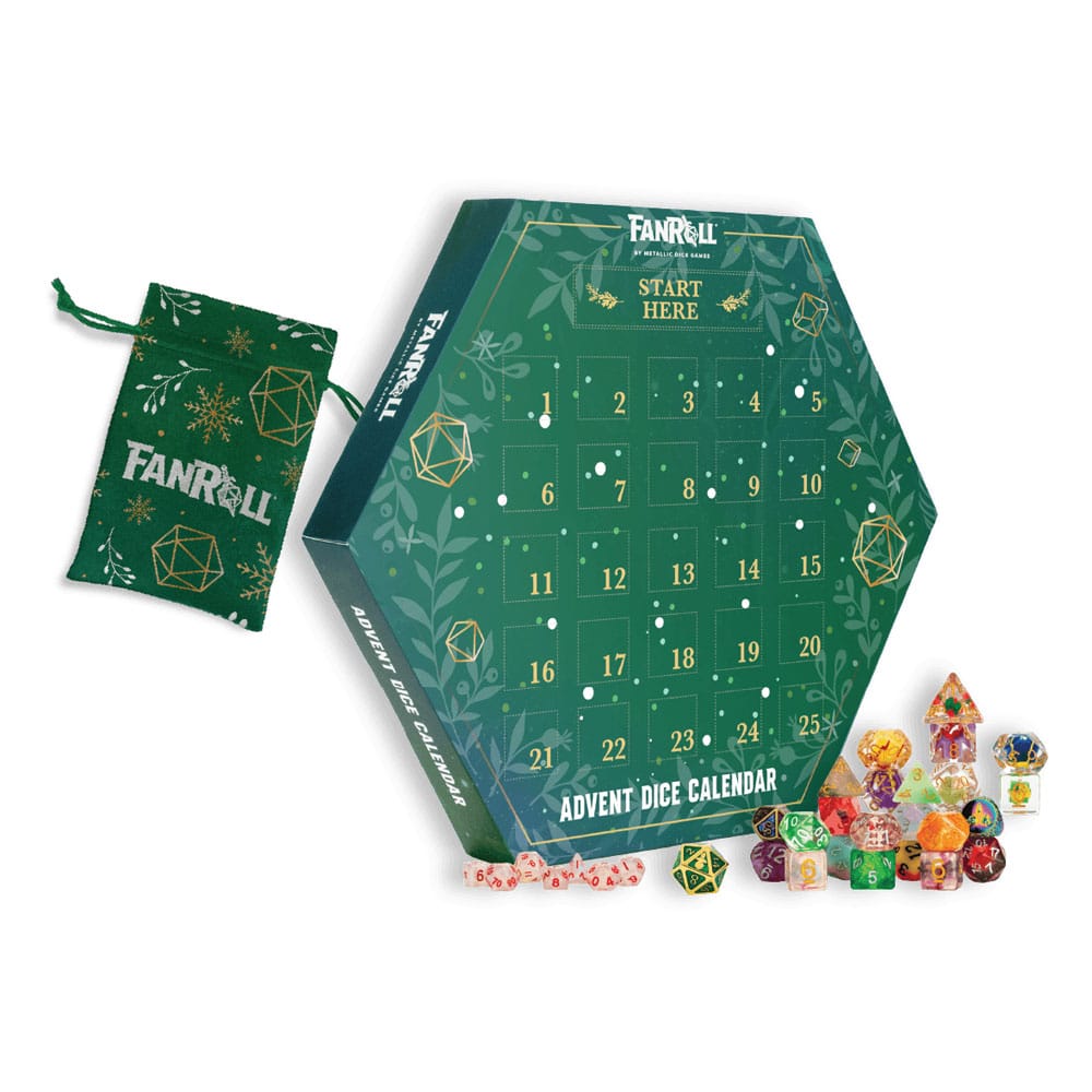 SU ORDINAZIONE FanRoll Advent Calendar Holiday Dice