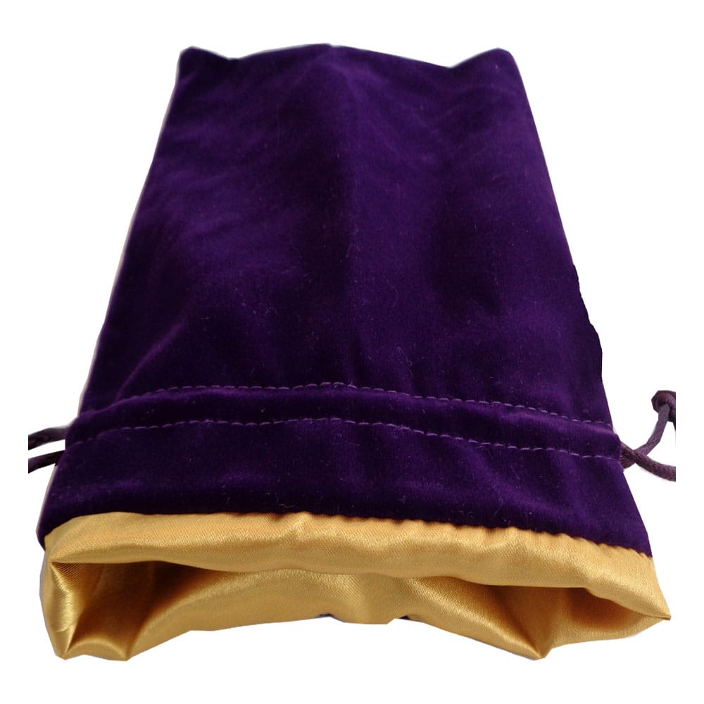 SU ORDINAZIONE FanRoll Dice Bag Velvet Purple with Golden Satin Large