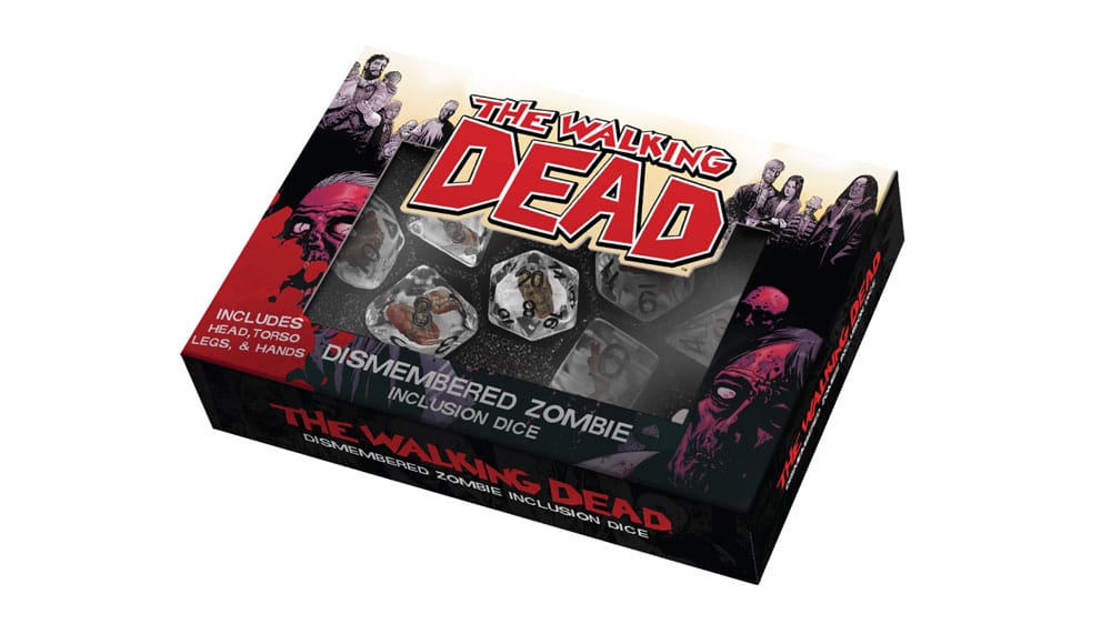 SU ORDINAZIONE The Walking Dead Dice Set Dismembered Zombie