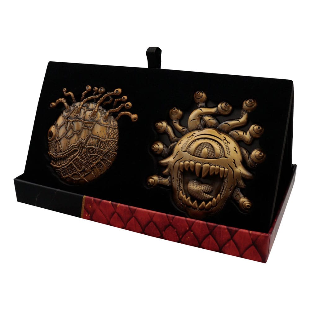 AUF BESTELLUNG Dungeons & Dragons Medaillon-Set 50. Jahrestag Beholder Twin Edition *SONDERPREIS*