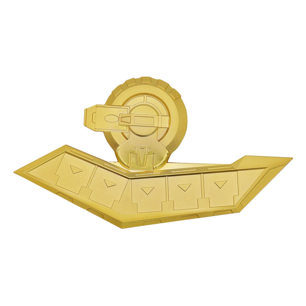 SU ORDINAZIONE Yu-Gi-Oh! 24K Gold Plated Duel Disk Mini Replica 18 cm