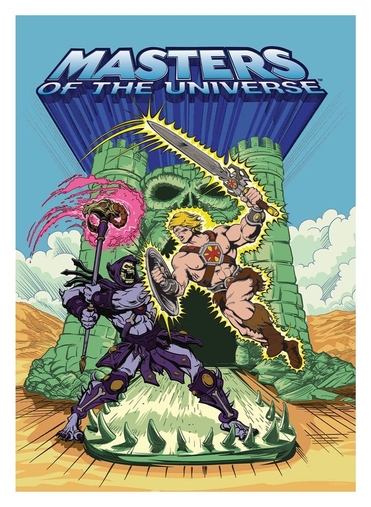 🧪 LAB | SU ORDINAZIONE Masters of the Universe Art Print He-Man & Skeletor Limited Edition 42 x 30 cm