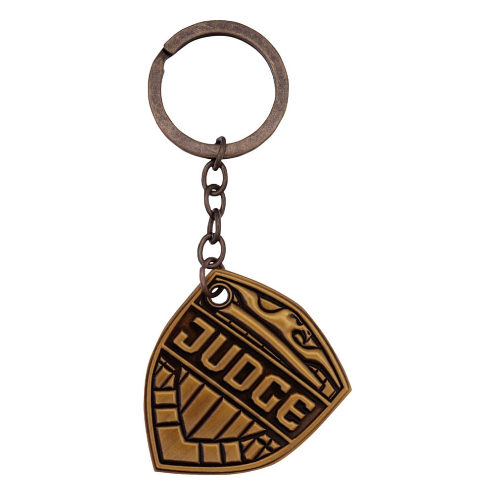 SU ORDINAZIONE 2000 AD Keychain Judge Dredd Badge Limited Edition