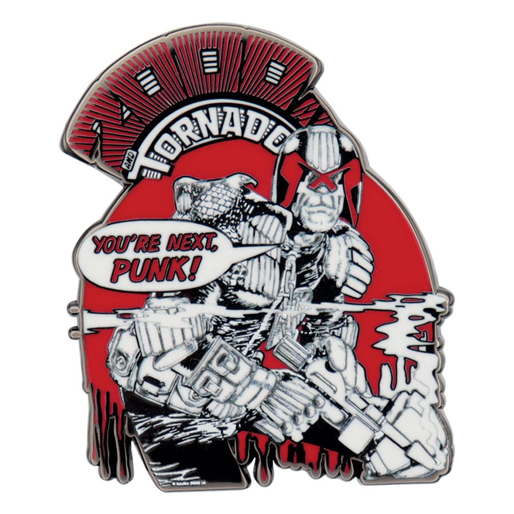 🧪 LAB | SU ORDINAZIONE 2000 AD Pin Badge Judge Dredd You're Next Punk Limited Edition