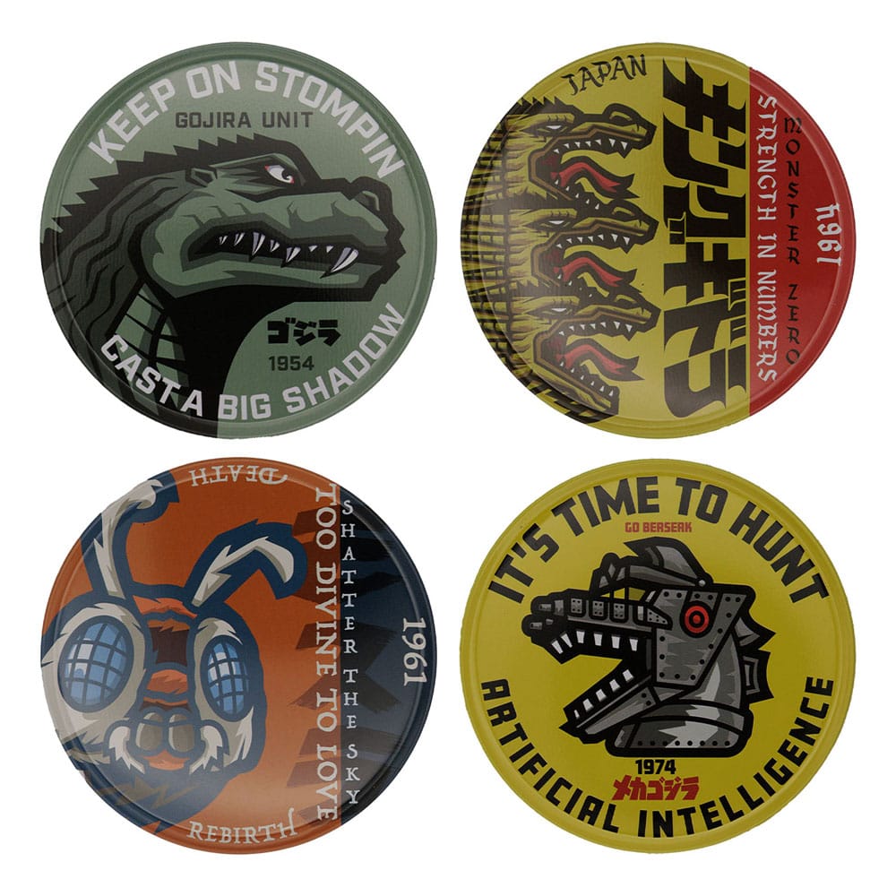 SU ORDINAZIONE Godzilla Coaster 4-Pack