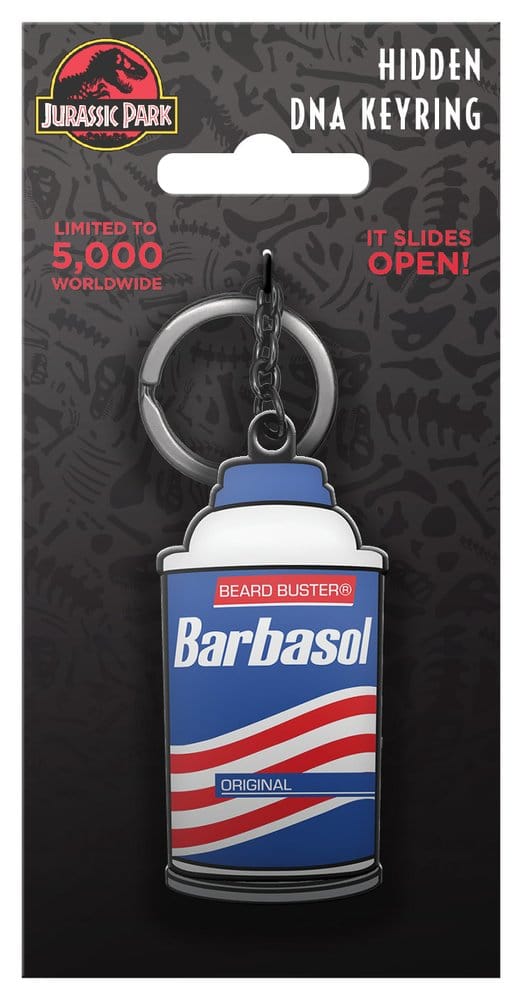 🧪 LAB | SU ORDINAZIONE Jurassic Park Keychain Sliding Barbasol Can