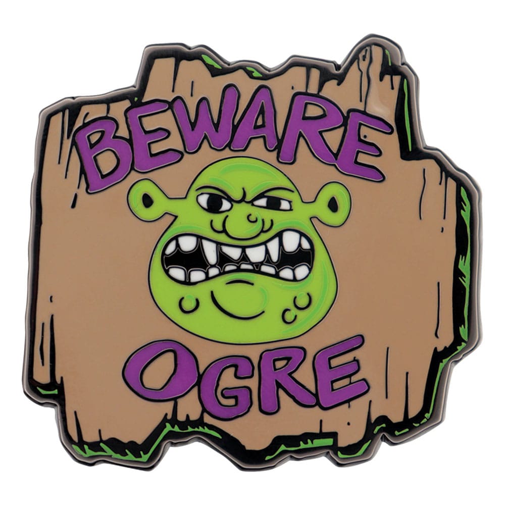 AUF BESTELLUNG Shrek Pin Anstecker Vorsicht Oger Limitierte Auflage