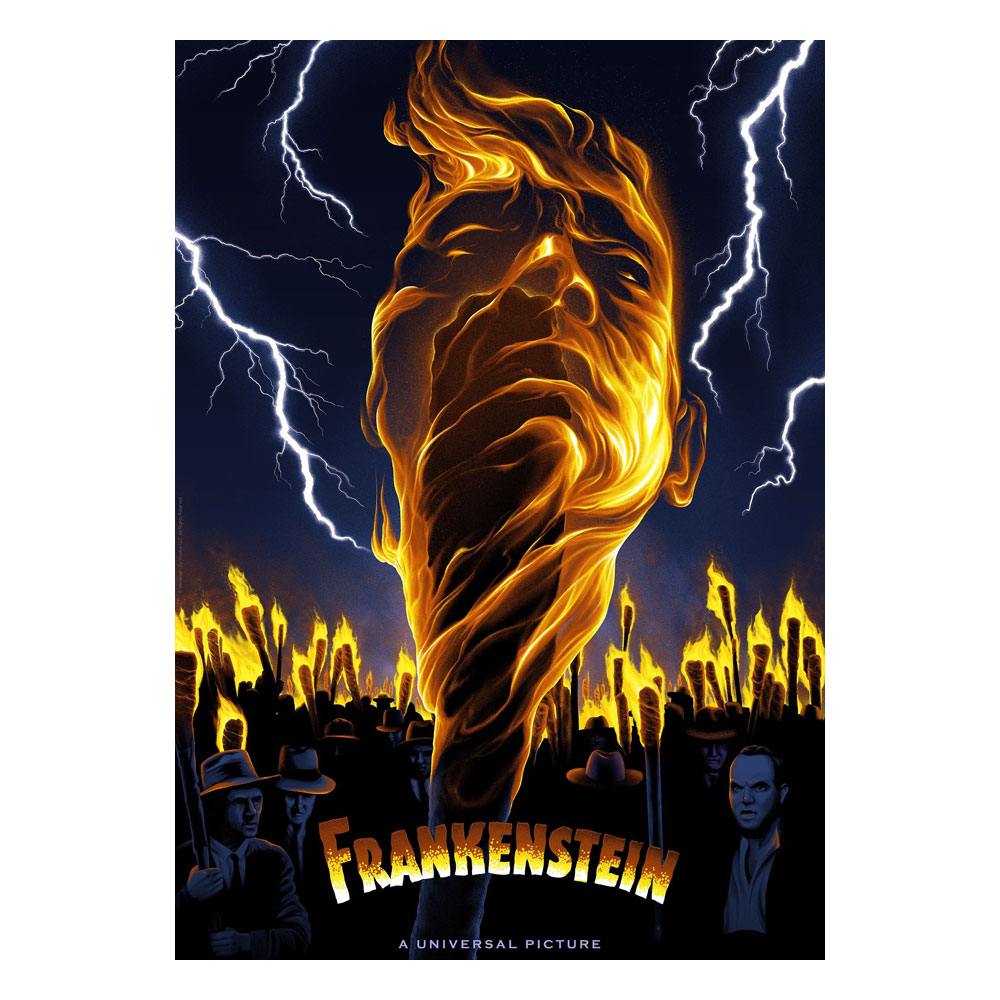 SU ORDINAZIONE Universal Monsters Art Print Frankenstein Limited Edition 42 x 30 cm *PREZZO SPECIALE*