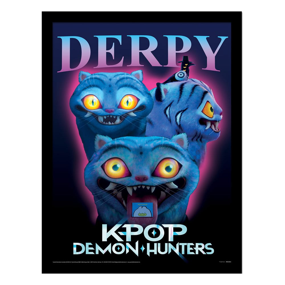 🧪 LAB | SU ORDINAZIONE KPop Demon Hunters Collector Print Framed Poster Derpy