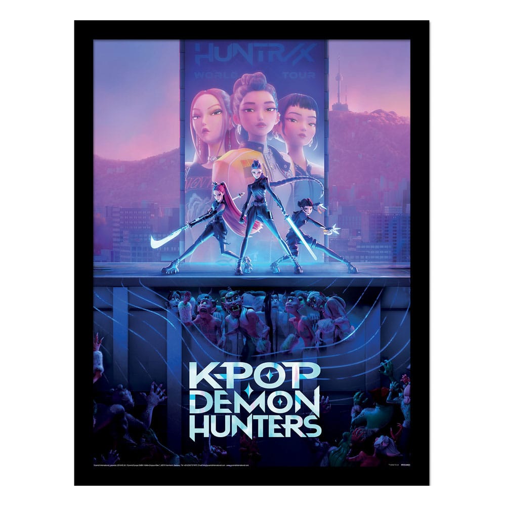 🧪 LAB | SU ORDINAZIONE KPop Demon Hunters Collector Print Framed Poster Movie Key Art