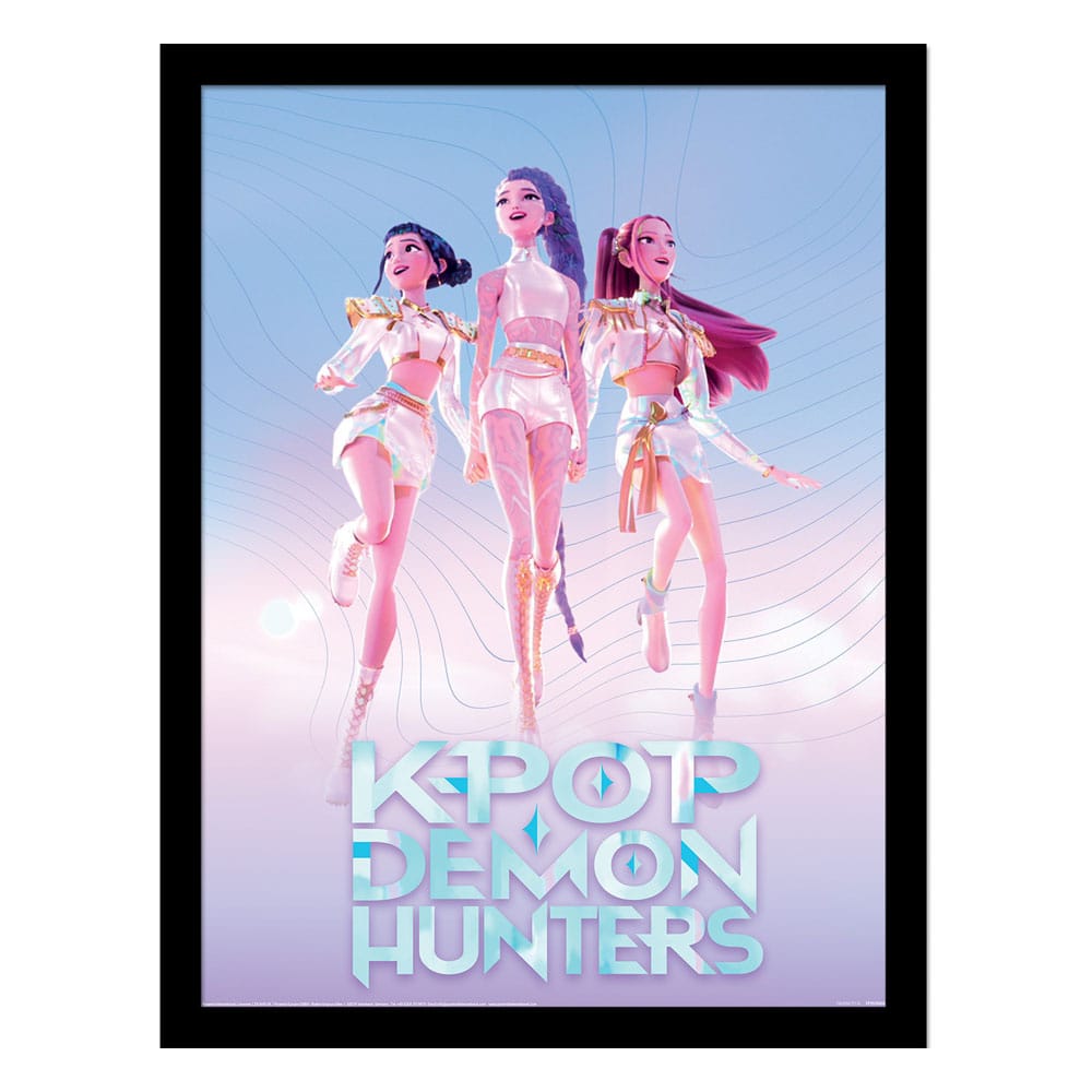 🧪 LAB | SU ORDINAZIONE KPop Demon Hunters Collector Print Framed Poster Trio