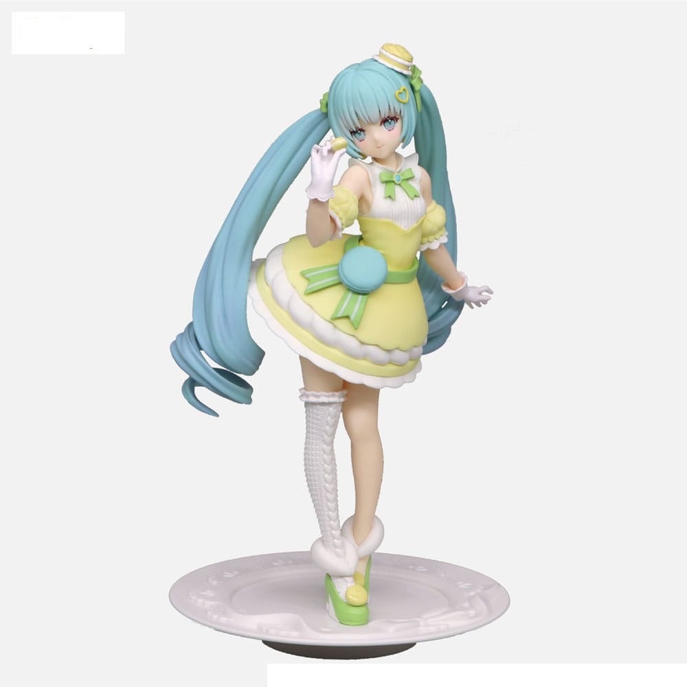 PREORDINE ESAURITO Hatsune Miku Exceed Creative PVC Statue SweetSweets Series Macaroon Citron Color Ver. 22 cm