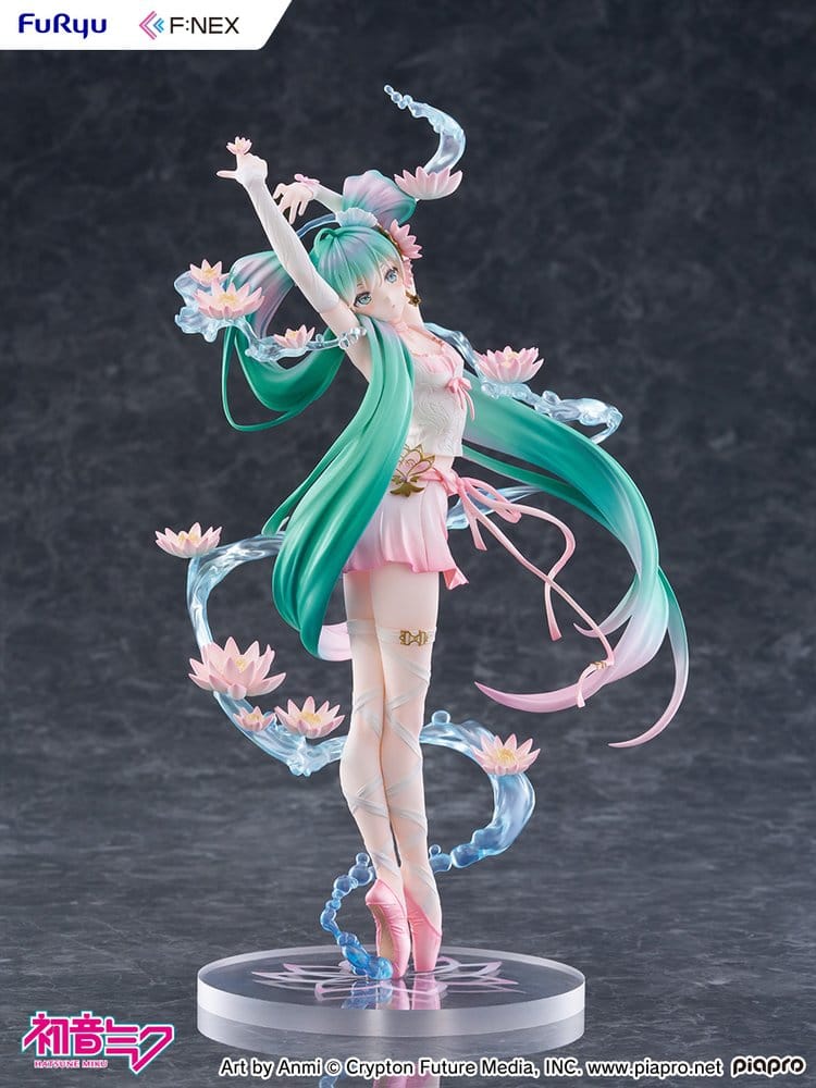 VORBESTELLUNG+ 01/2027 (NICHT STORNIERBAR) Hatsune Miku F:NEX PVC Statue 1/7 Water lily Ver. 27 cm