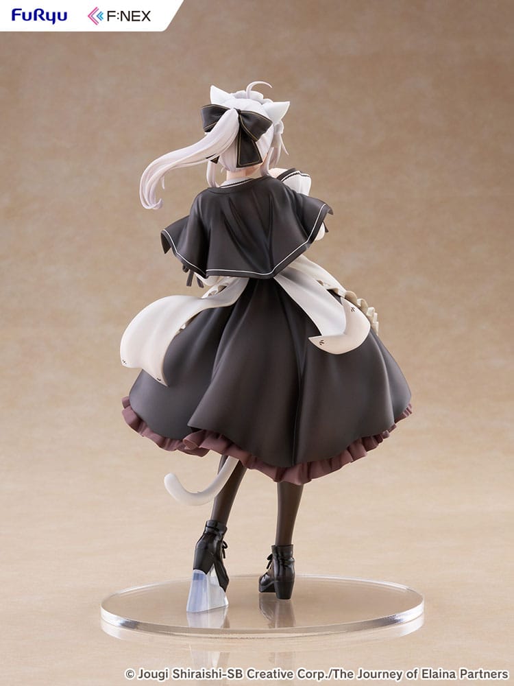 PREORDINE+ 11/2026 (NON CANCELLABILE) Wandering Witch: The Journey of Elaina F:NEX PVC Statue 1/7 Elaina Maid costume with cat ears Ver. 24 cm