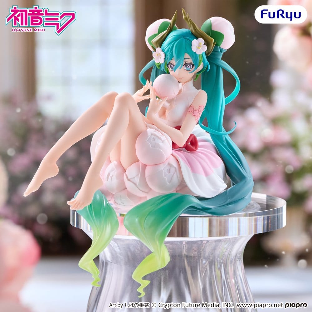 PREORDINE+ 05/2027 Hatsune Miku Noodle Stopper PVC Figure Flower Fairy White Plum Blossom 13 cm