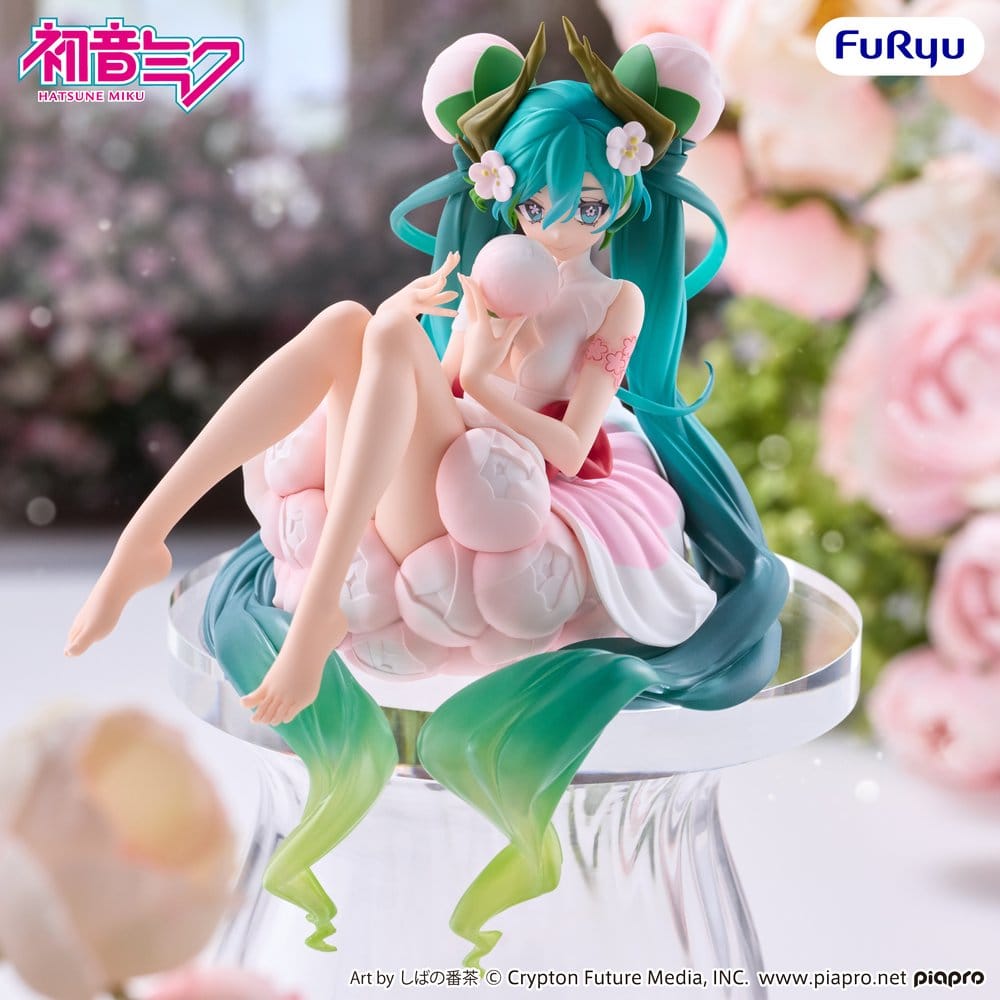 PREORDINE+ 05/2027 Hatsune Miku Noodle Stopper PVC Figure Flower Fairy White Plum Blossom 13 cm