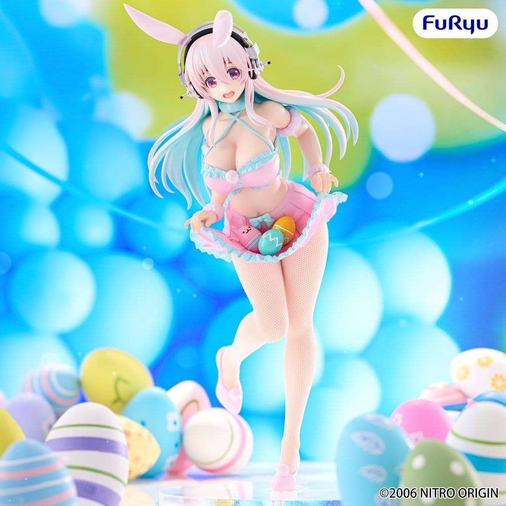PREORDINE+ 06/2027 Super Sonico BiCute Bunnies PVC Figure Pastel Easter Ver. 29 cm