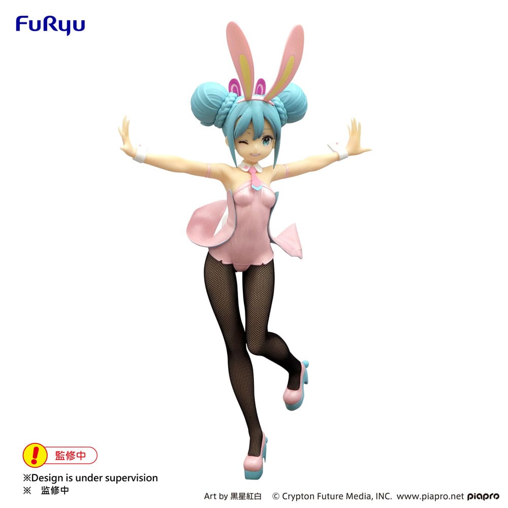 SU ORDINAZIONE Hatsune Miku BiCute Bunnies PVC Statue Wink Pearl Pink Color Ver. 30 cm ESAURITO