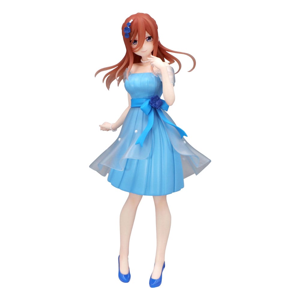 SU ORDINAZIONE The Quintessential Quintuplets Trio-Try-iT PVC Statue Nakano Miku Pastel Dress Ver. 21 cm *PREZZO SPECIALE*