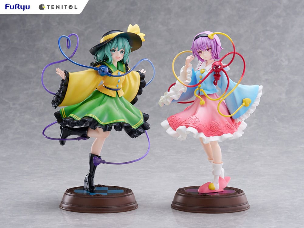 SU ORDINAZIONE Touhou Project Tenitol PVC Statue Koishi Komeiji & Satori Komeiji 22 cm