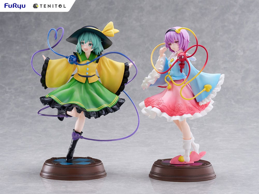 SU ORDINAZIONE Touhou Project Tenitol PVC Statue Koishi Komeiji & Satori Komeiji 22 cm