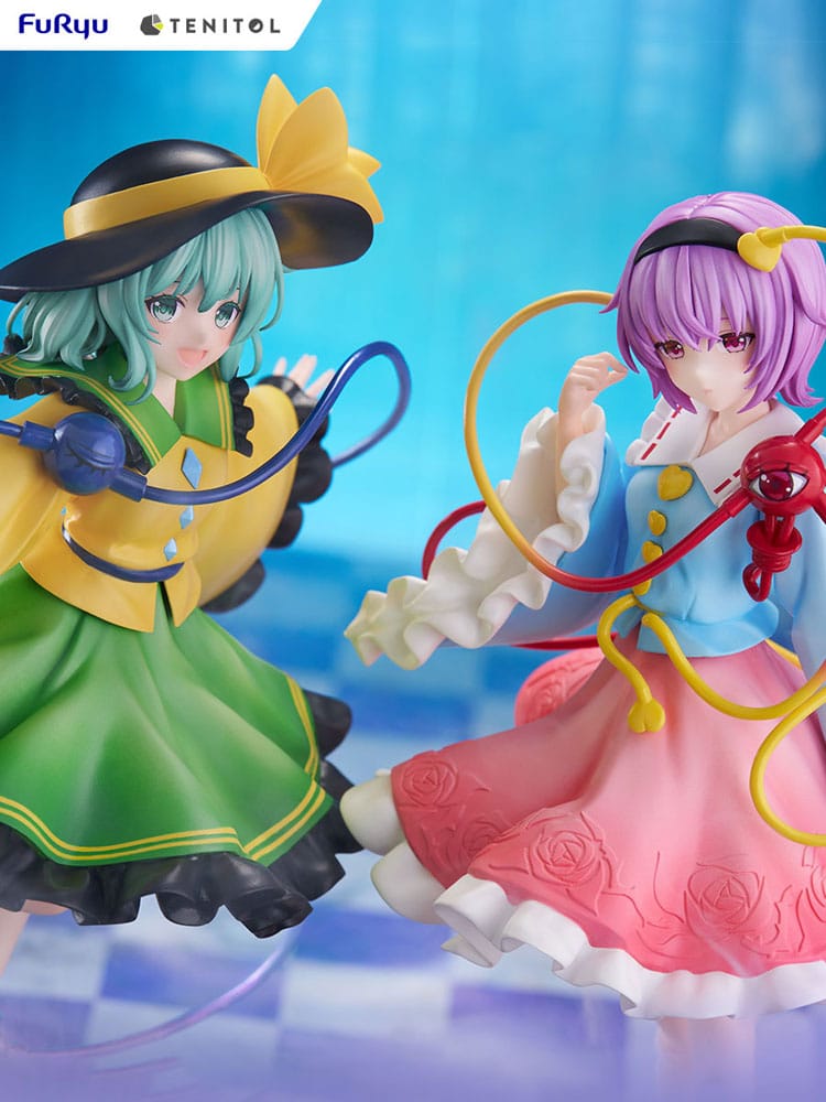 SU ORDINAZIONE Touhou Project Tenitol PVC Statue Koishi Komeiji & Satori Komeiji 22 cm