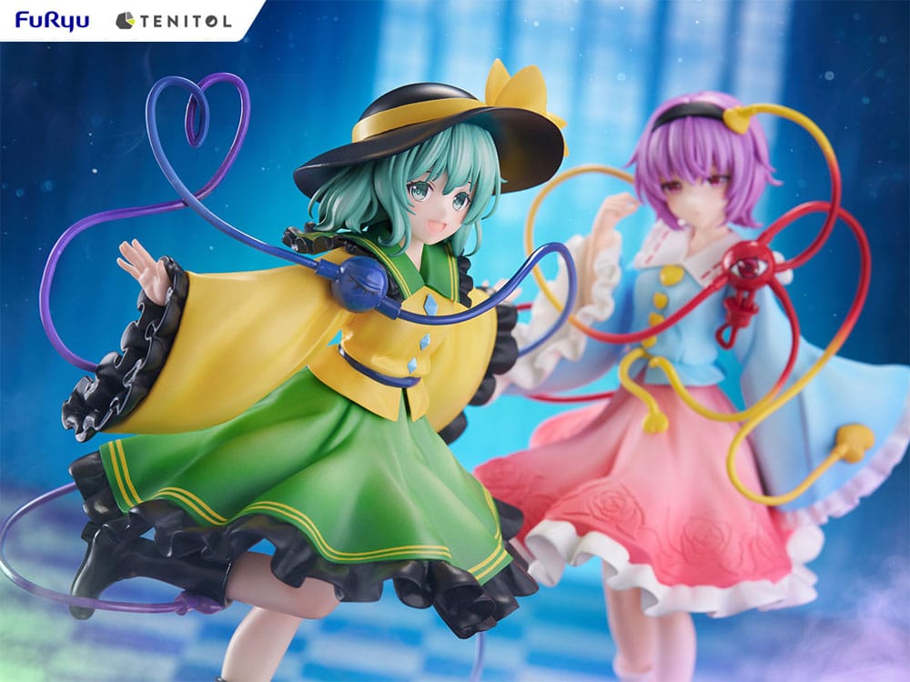 SU ORDINAZIONE Touhou Project Tenitol PVC Statue Koishi Komeiji & Satori Komeiji 22 cm