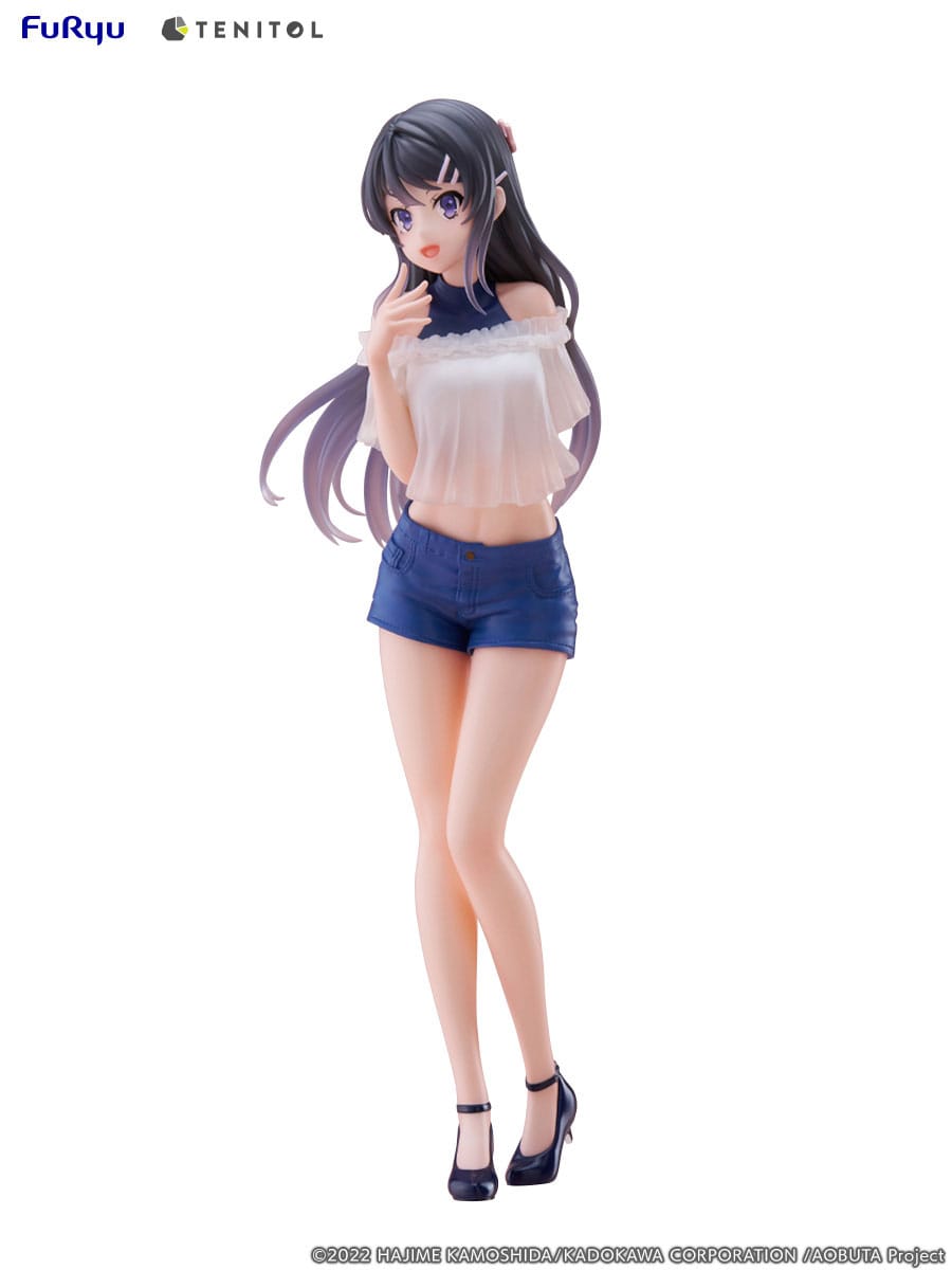 SU ORDINAZIONE Rascal Does Not Dream of Bunny Girl Senpai Tenitol PVC Statue Mai Sakurajima 31 cm