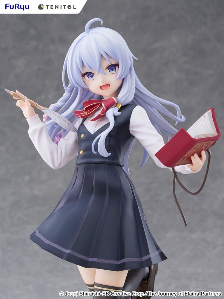 PREORDINE 02/2026 Wandering Witch: The Journey of Elaina Tenitol Tall PVC Statue Elaina School Uniform Ver. 29 cm (PREORDINE NON CANCELLABILE)