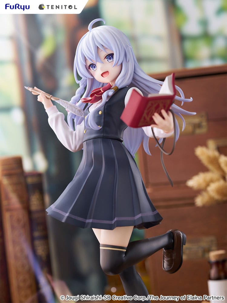 PREORDINE 02/2026 Wandering Witch: The Journey of Elaina Tenitol Tall PVC Statue Elaina School Uniform Ver. 29 cm (PREORDINE NON CANCELLABILE)
