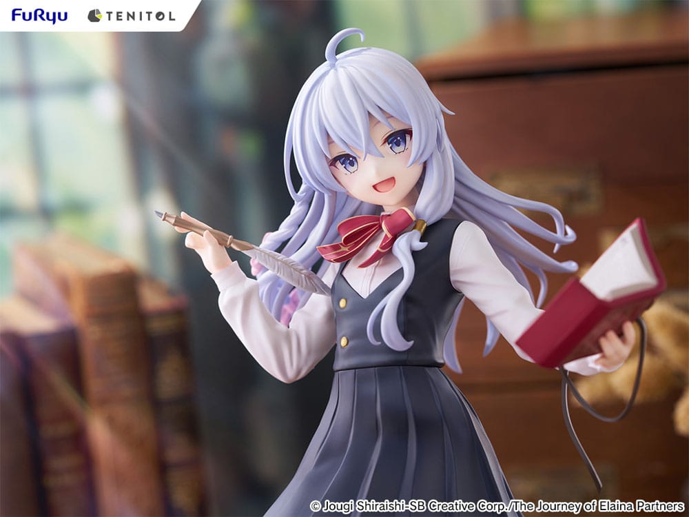 PREORDINE 02/2026 Wandering Witch: The Journey of Elaina Tenitol Tall PVC Statue Elaina School Uniform Ver. 29 cm (PREORDINE NON CANCELLABILE)
