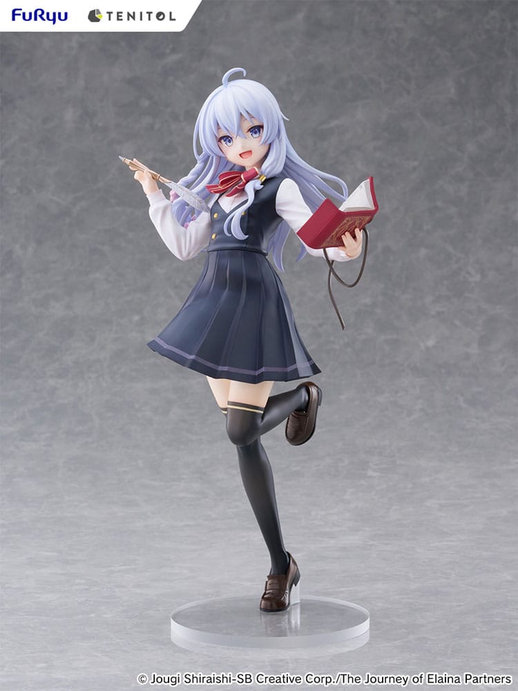 PREORDINE 02/2026 Wandering Witch: The Journey of Elaina Tenitol Tall PVC Statue Elaina School Uniform Ver. 29 cm (PREORDINE NON CANCELLABILE)