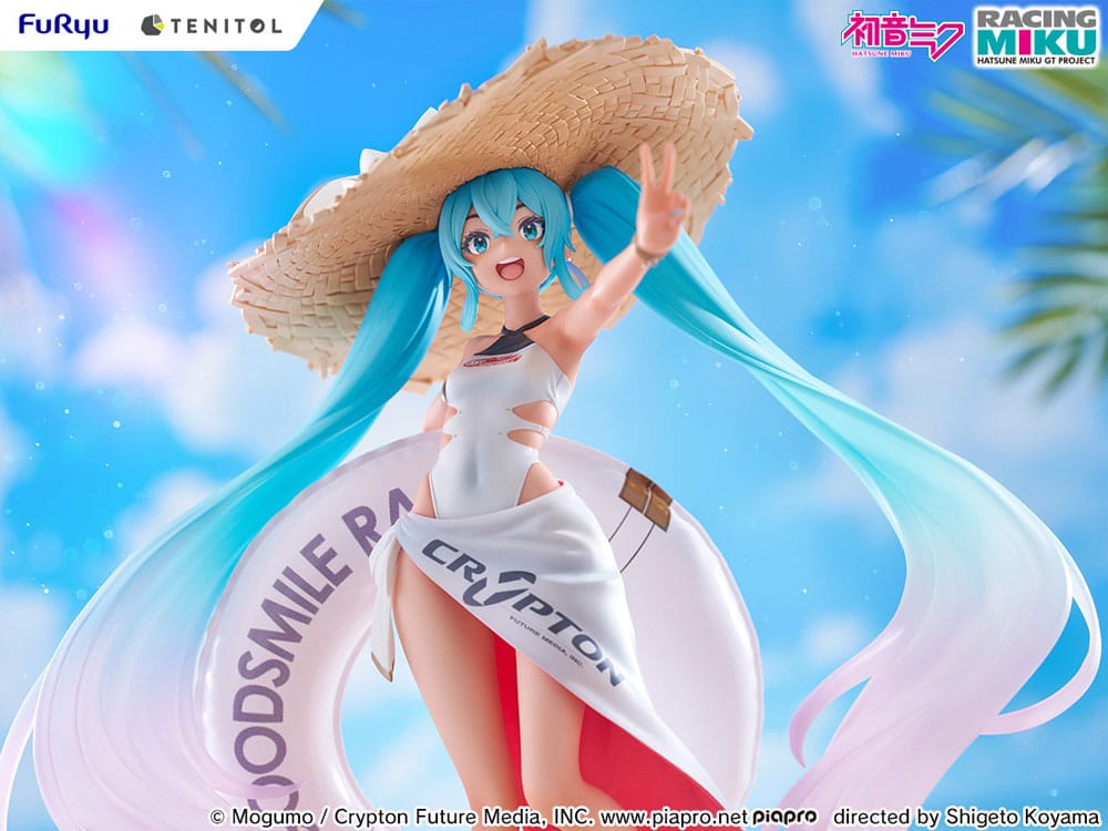 PREORDINE ESAURITO Hatsune Miku GT Project PVC Statue 1/7 Racing Miku 2024: Tropical Ver. 21 cm (PREORDINE NON CANCELLABILE)