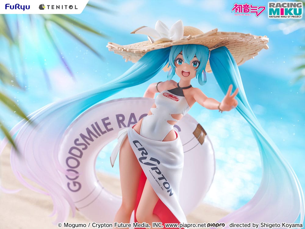 PREORDINE ESAURITO Hatsune Miku GT Project PVC Statue 1/7 Racing Miku 2024: Tropical Ver. 21 cm (PREORDINE NON CANCELLABILE)